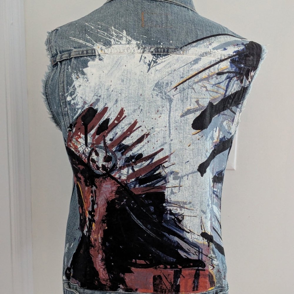Denim & Supply Ralph Lauren Painted Indian Chief Vest